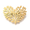 Heart Shaped Tree of Life 201 Stainless Steel Brooch for Women STAS-B076-08P-01-1