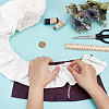 FINGERINSPIRE Cotton Pleated Lace Trim Ribbon OCOR-FG0002-63B-02-3