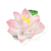 Opaque Resin Flowers Cabochons RESI-R463-02B-2