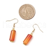 Natural Carnelian Dangle Earrings EJEW-JE06468-4