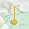 Unicraftale 12Pcs Brass Micro Pave Clear Cubic Zirconia Hoop Earring Findings KK-UN0002-23-4