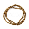 Electroplated Non-magnetic Hematite Beads Strands G-P571-A01-01A-2