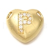 Rack Plating Brass Micro Pave Cubic Zirconia Pendants KK-I722-04G-P-1