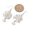 Natural Gemstone Dangle Earrings EJEW-JE05747-5