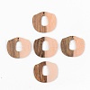 Opaque Resin & Walnut Wood Pendants RESI-S389-045A-C02-1
