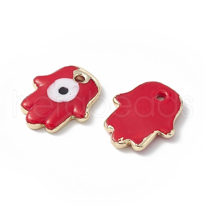 Brass Enamel Pendants KK-A176-04G-08-1