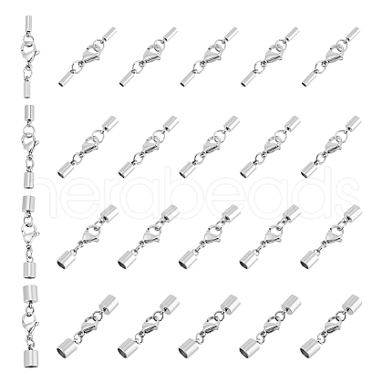 304 Stainless Steel Cord End HJEW-UN00033-1