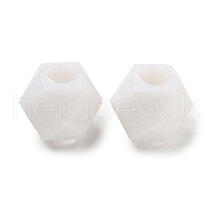 Opaque Acrylic European Beads SACR-L007-029B-1