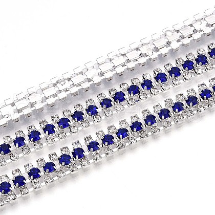 Iron Rhinestone Cup Chains CH-T006-04S-04-1