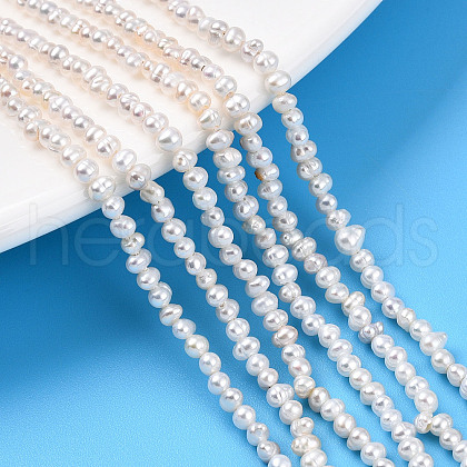 Natural Cultured Freshwater Pearl Beads Strands PEAR-N013-02I-01-1