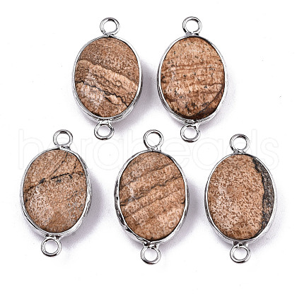 Natural Picasso Jasper Links/Connectors G-T131-102-17-1