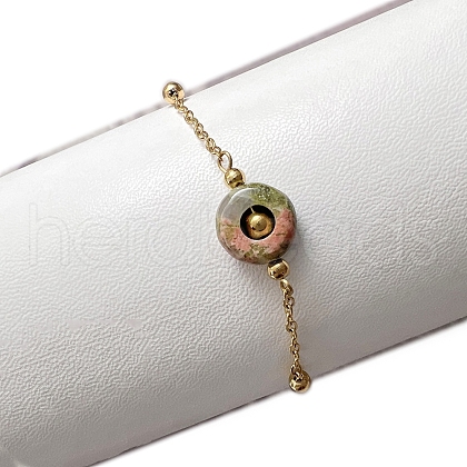 Stainless Steel link Bracelets for Women PW-WGFF91A-03-1