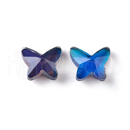 Faceted Glass Cabochons GLAA-E411-08-1