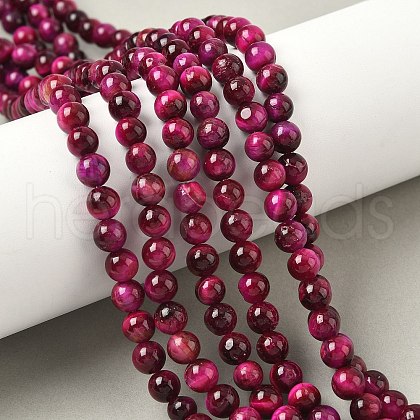 Natural Tiger Eye Beads Strands G-F591-18-8mm-05-1
