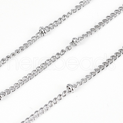 Tarnish Resistant 304 Stainless Steel Curb Chains CHS-G011-03P-01-1