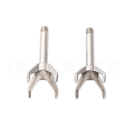 304 Stainless Steel Stud Earring Findings STAS-B091-02C-05P-1
