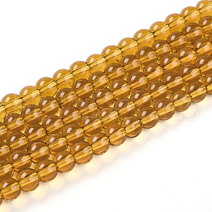 Transparent Glass Beads Strands GLAA-T032-T4mm-23-1