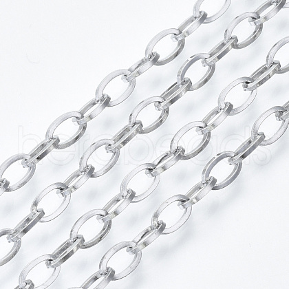 Tarnish Resistant 304 Stainless Steel Chains CHS-S001-03C-P-1