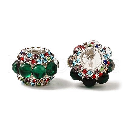 Sparkling Acrylic Rhinestone Round Beads OACR-NH0002-01A-06-1
