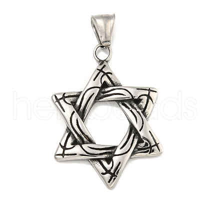 316 Surgical Stainless Steel Pendants STAS-E212-146AS-1