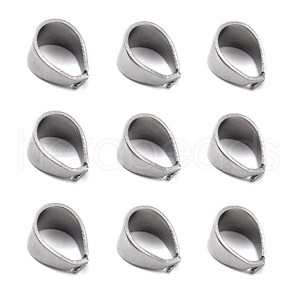 Tarnish Resistant 304 Stainless Steel Snap on Bails STAS-R065-34-1