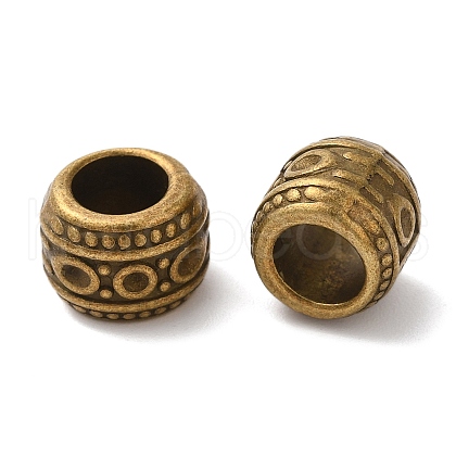 Rondelle Tibetan Style Alloy Beads TIBEB-2562-AB-FF-1