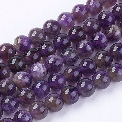Natural Amethyst Beads Strands G-S030-1