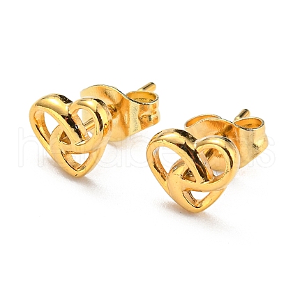 Vacuum Plating 304 Stainless Steel Stud Earring for Women STAS-D087-16G-1