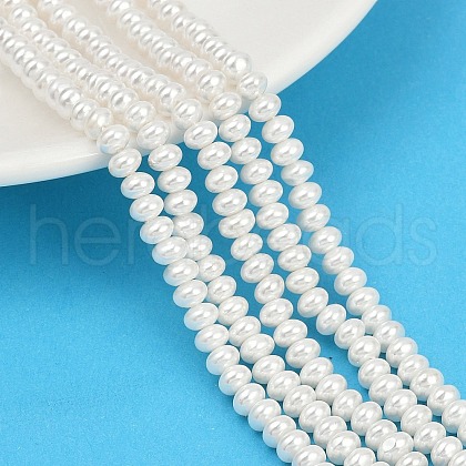 Electroplated Shell Pearl Beads Strands BSHE-Z009-11-1