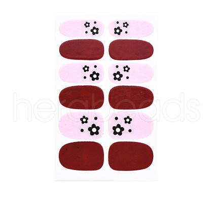Flower Series Full Cover Nail Decal Stickers MRMJ-T109-WSZ473-1