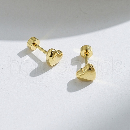 304 Stainless Steel Stud Earrings EJEW-Q028-03D-G-1