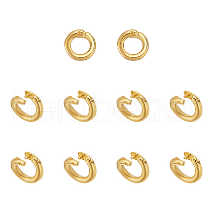   10Pcs 925 Sterling Silver Open Jump Rings STER-PH0002-90-1