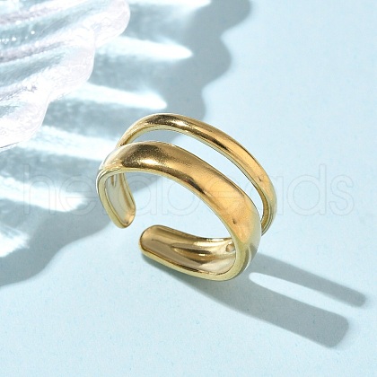 304 Stainless Steel Cuff Rings RJEW-P150-14G-1