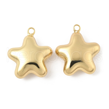 Star Brass Pendants KK-M327-08A-G-1
