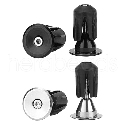 Gorgecraft Aluminum Alloy Bike Handlebar Stopper AJEW-GF0002-29B-1