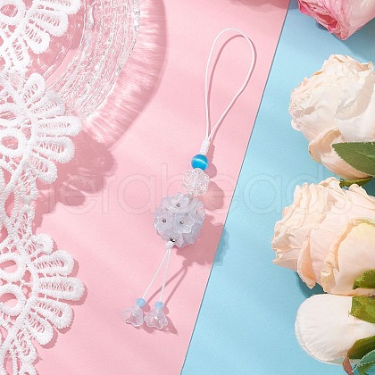 Glass Pendant Decorations HJEW-TA00321-03-1