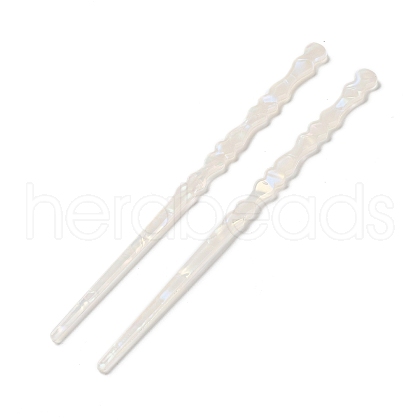 Opaque Acrylic Hair Sticks OHAR-C011-02C-1