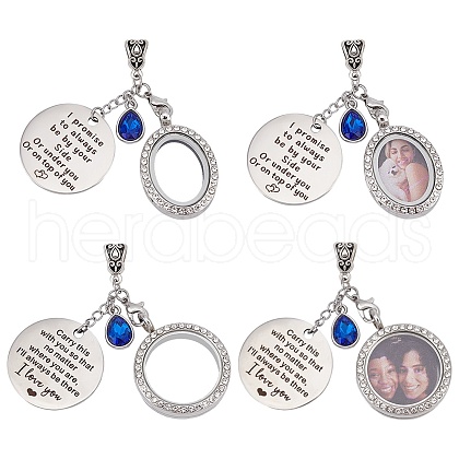 Alloy Locket Pendant HJEW-WR00002-1