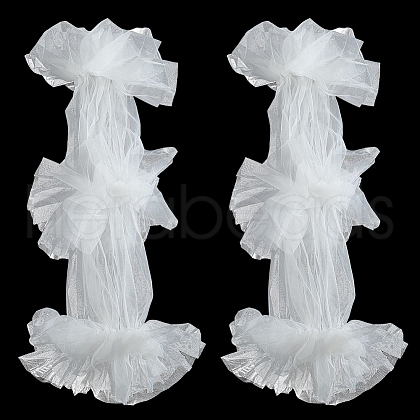Lace Fabric Arm Sleeves AJEW-WH20009-46-1
