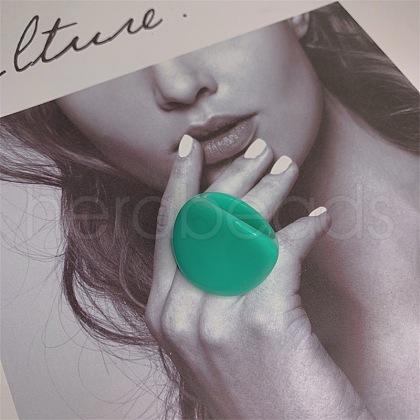 Oval Resin Finger Rings for Women FS-WG3C3F3-03-1