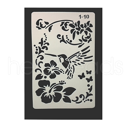 Eco-Friendly PET Plastic Hollow Painting Silhouette Stencil DRAW-PW0008-01J-1