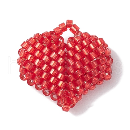 Seed Beads Beaded Charms PALLOY-MZ00262-04-1