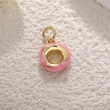 Brass Enamel Pendants PW-WGF904E-01-1