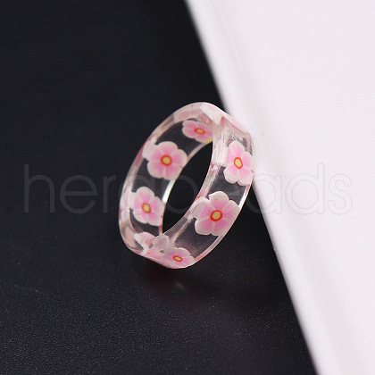 Transparent Resin Finger Rings WGC4E19-05-1