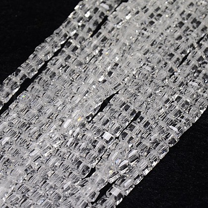 Glass Beads Strands EGLA-J028-6x6mm-01-1