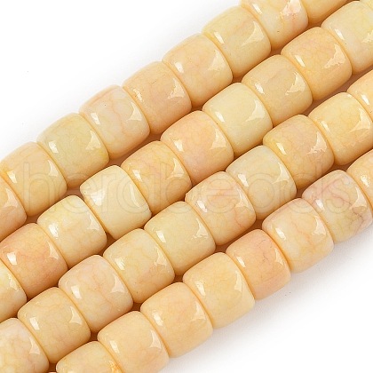 Dyed Glass Beads Strands GLAA-H037-01D-1