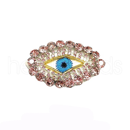 Evil Eye Handicraft Rhinestone Beading Appliques PW-WG96468-02-1