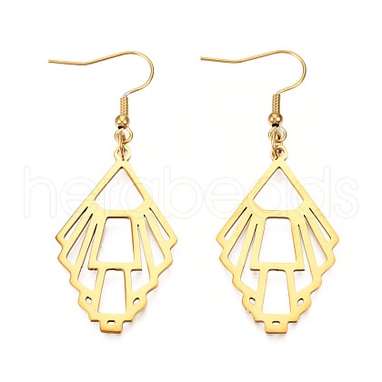 201 Stainless Steel Dangle Earrings STAS-S105-JN610-2-1