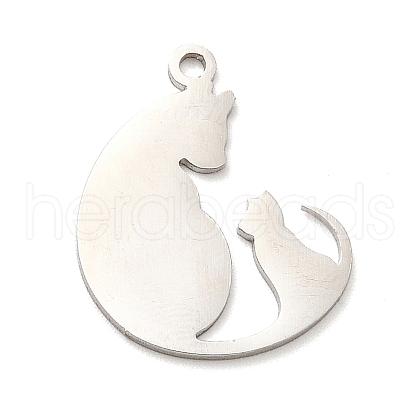 Non-Tarnish 201 Stainless Steel Pendants STAS-E175-01P-1