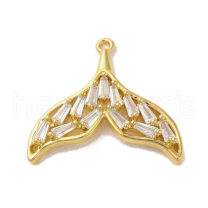 Brass Cubic Zirconia Pendents KK-M275-29G-1